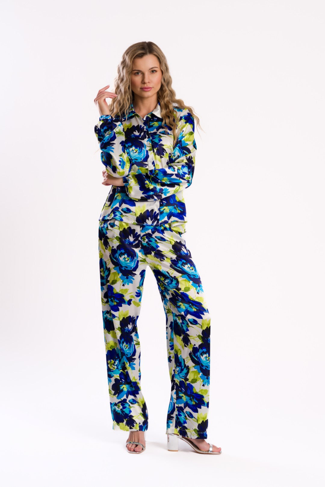Floral Whisper Blue Pants