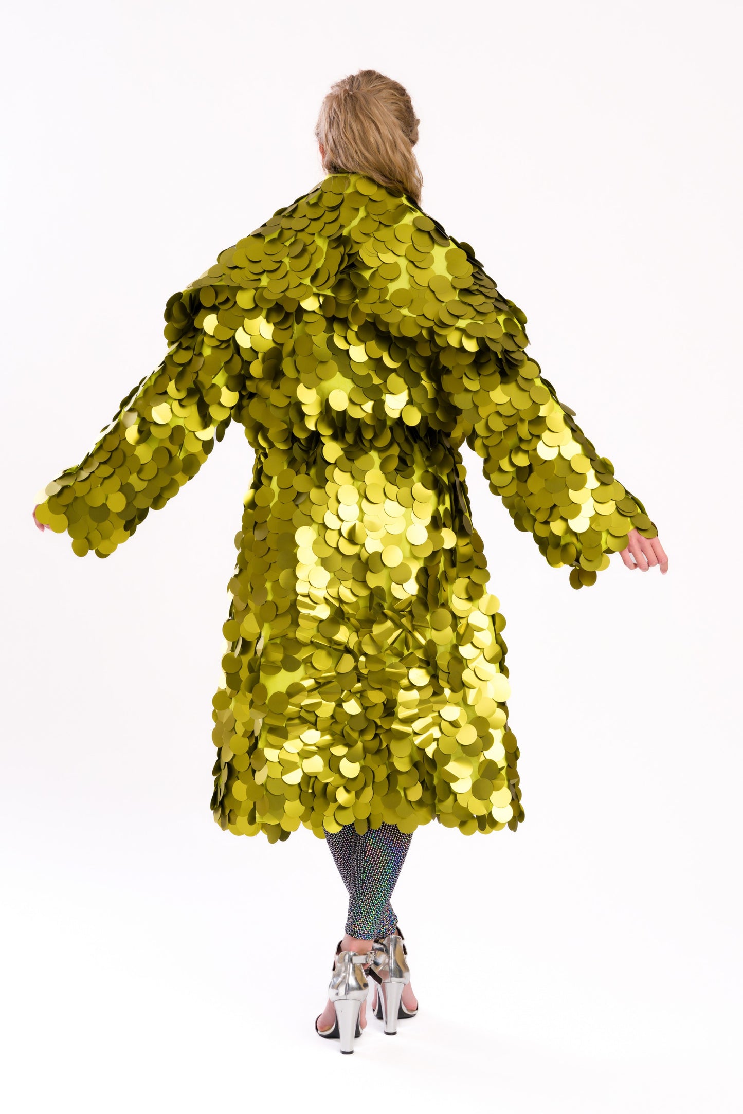 Big sequin long jacket