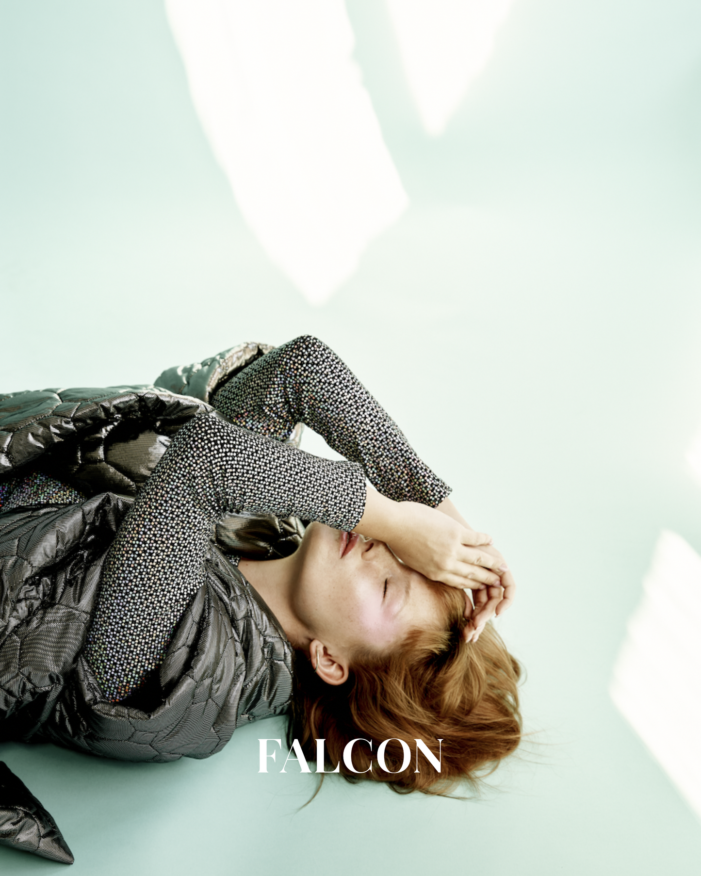 The gunmetal puffer poncho