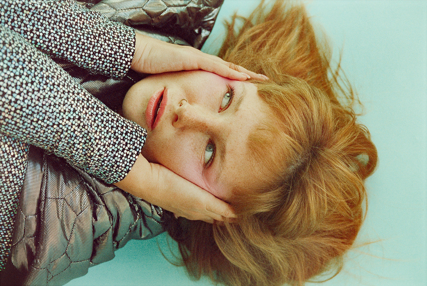 The gunmetal puffer poncho