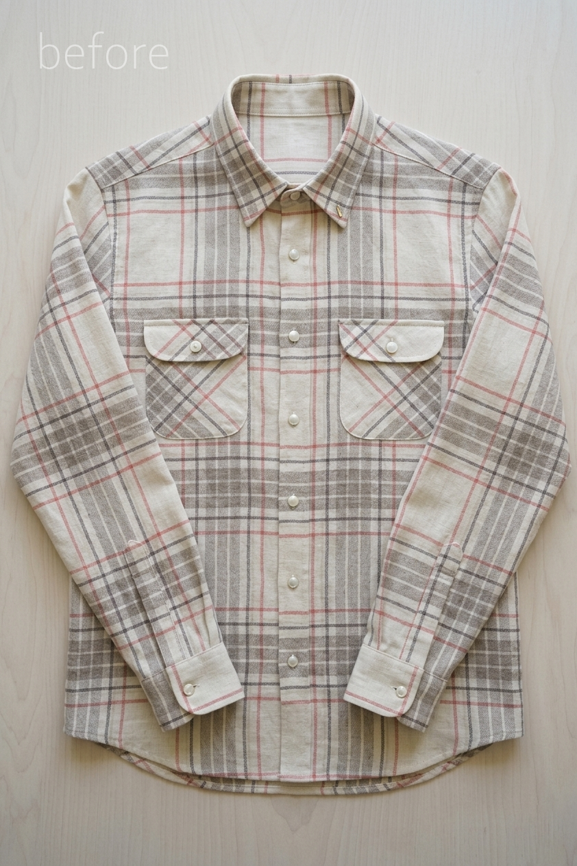 Upcycled Flannel Plaid Cami Top from Men's Shirt