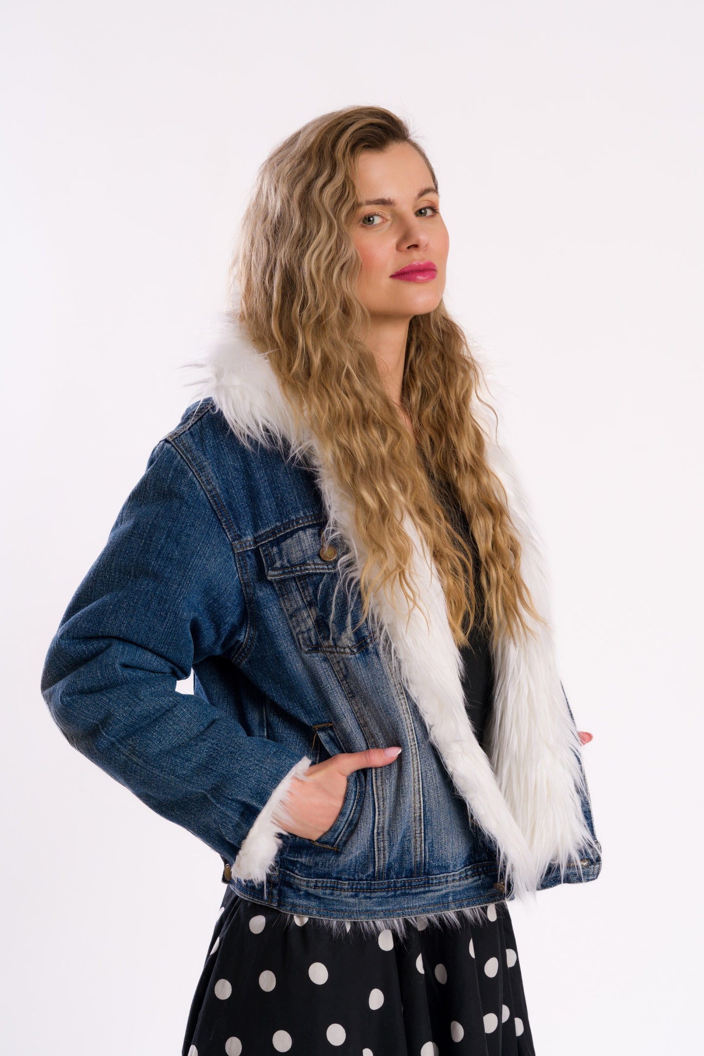 "Never give up" Tom the cat denim jacket #recycled