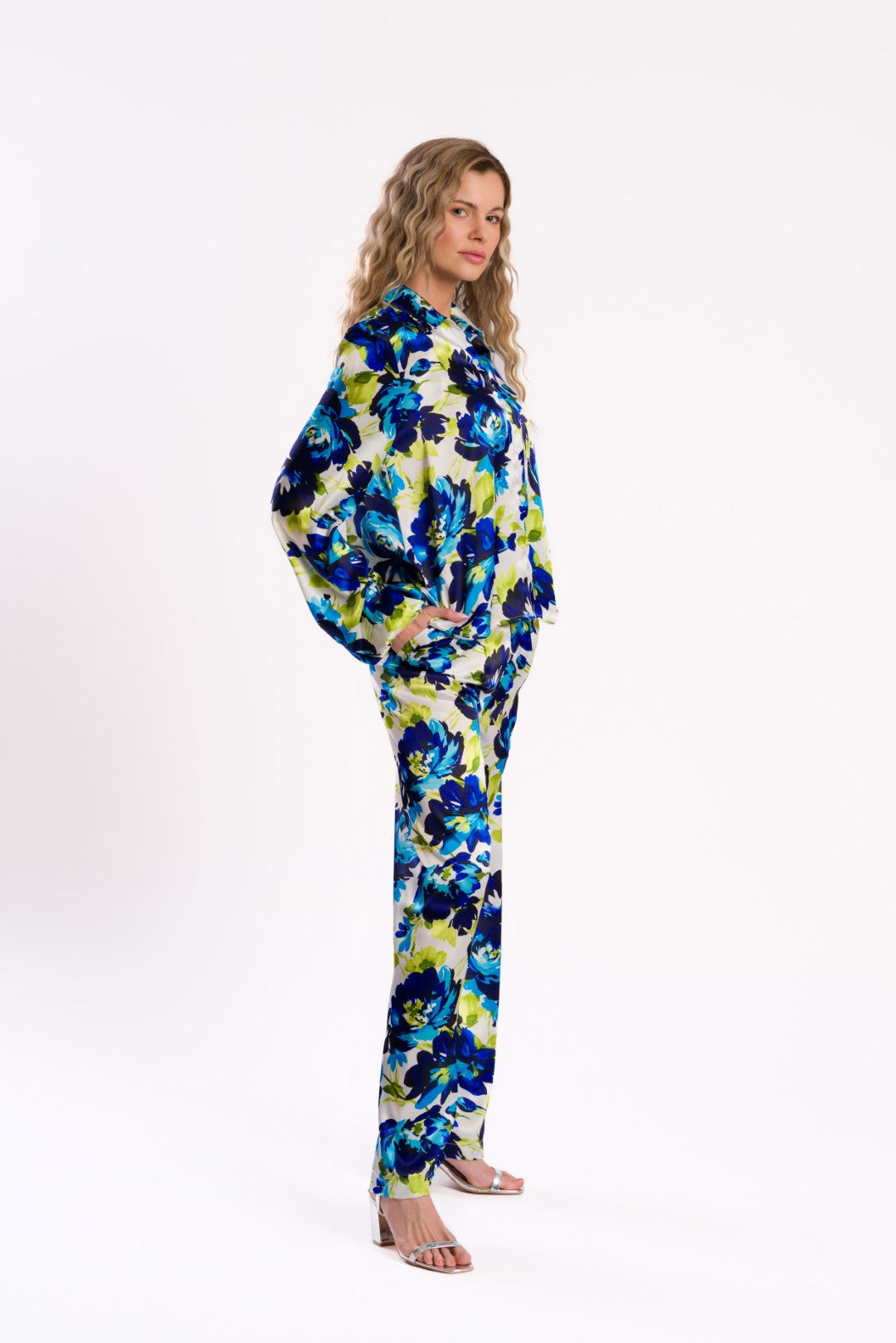 Floral Whisper Blue Pants