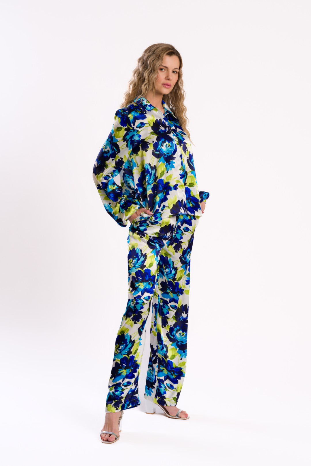 Floral Whisper Blue Pants