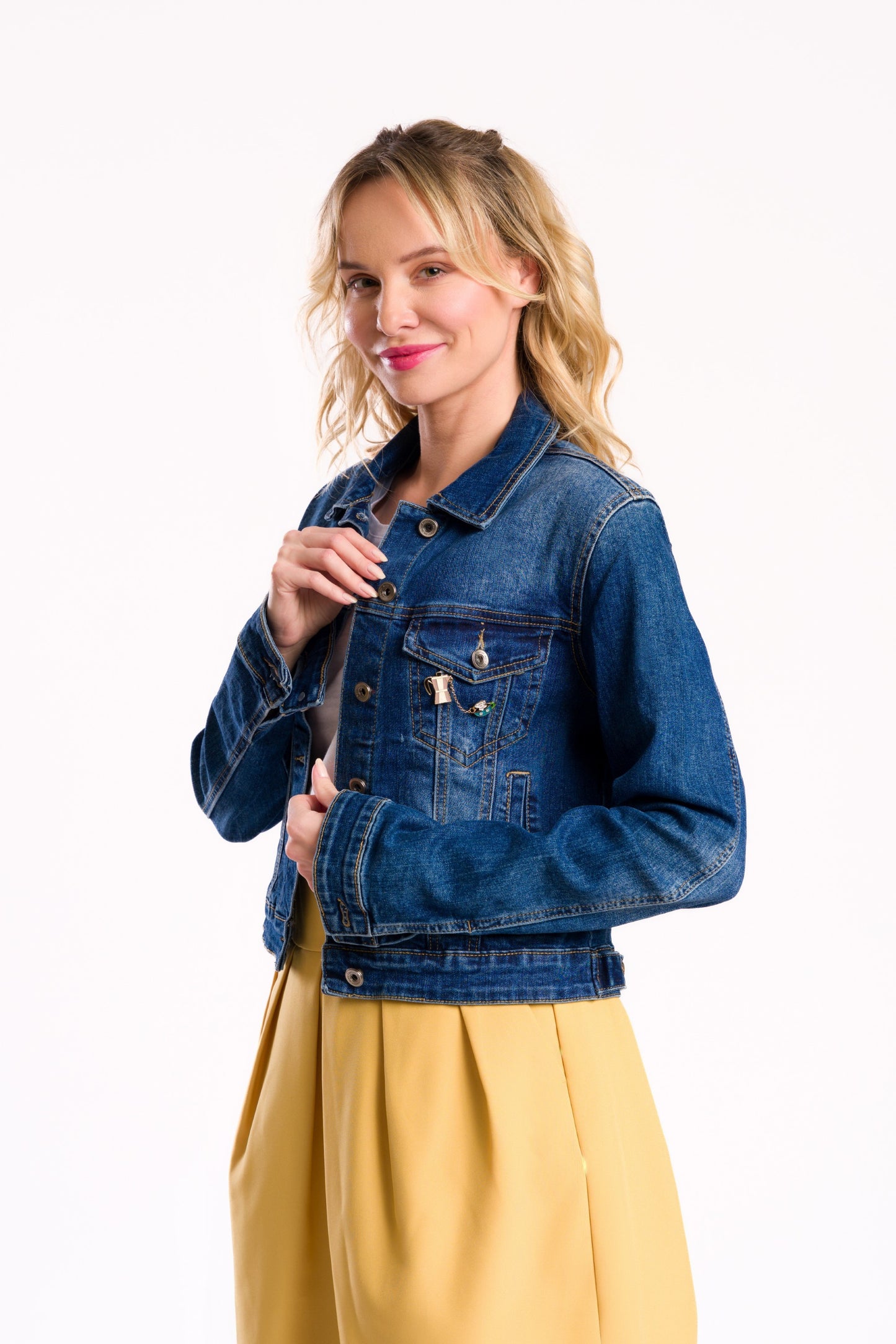 Pop - Art style "Cry baby" denim jacket #recycled