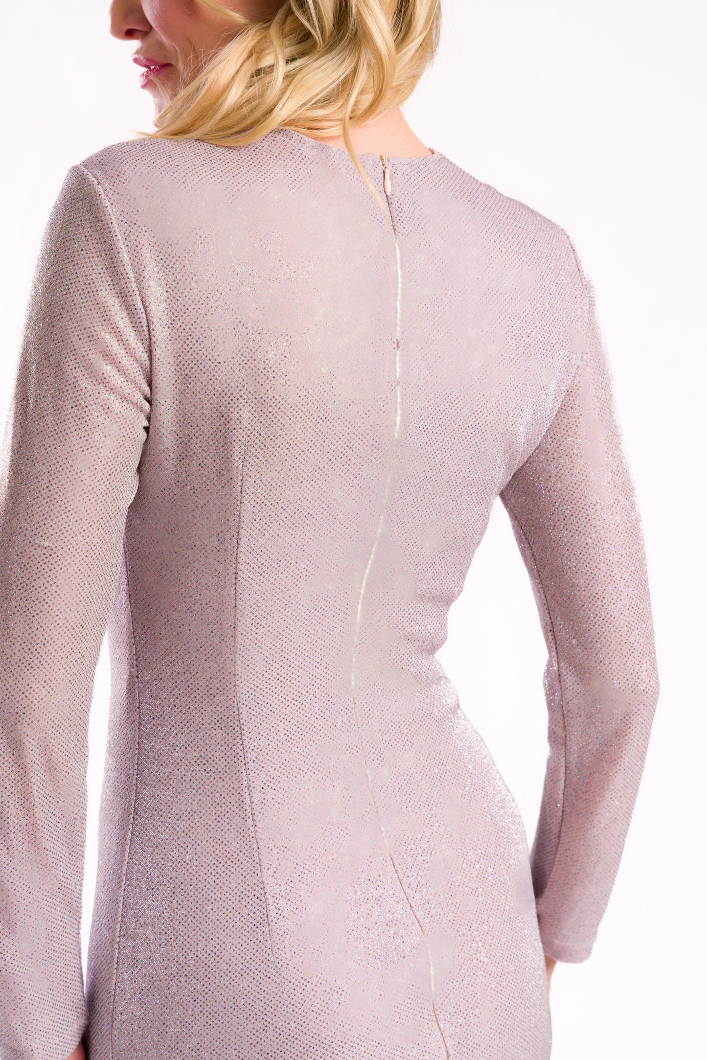 Light pink glitter dress