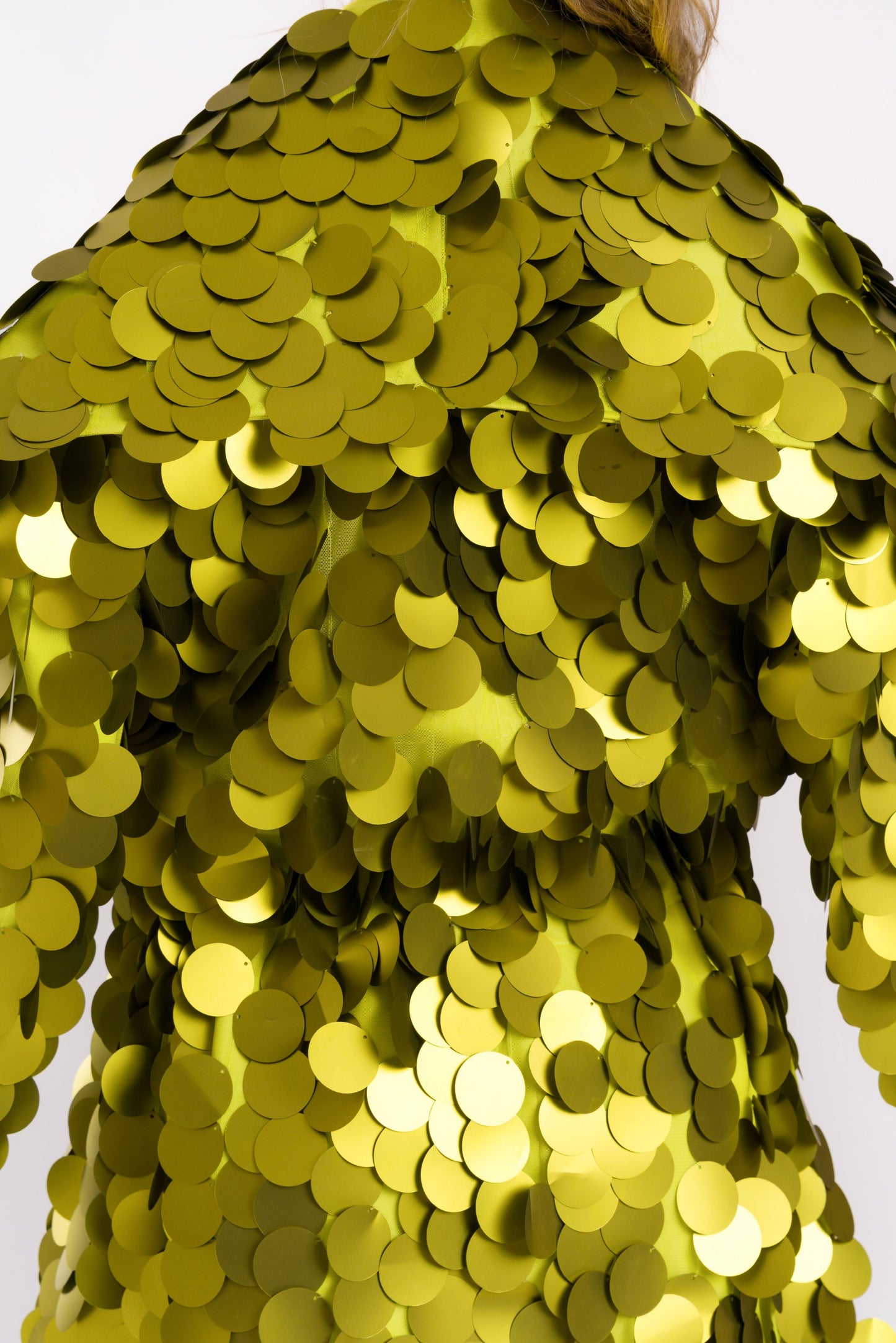 Big sequin long jacket