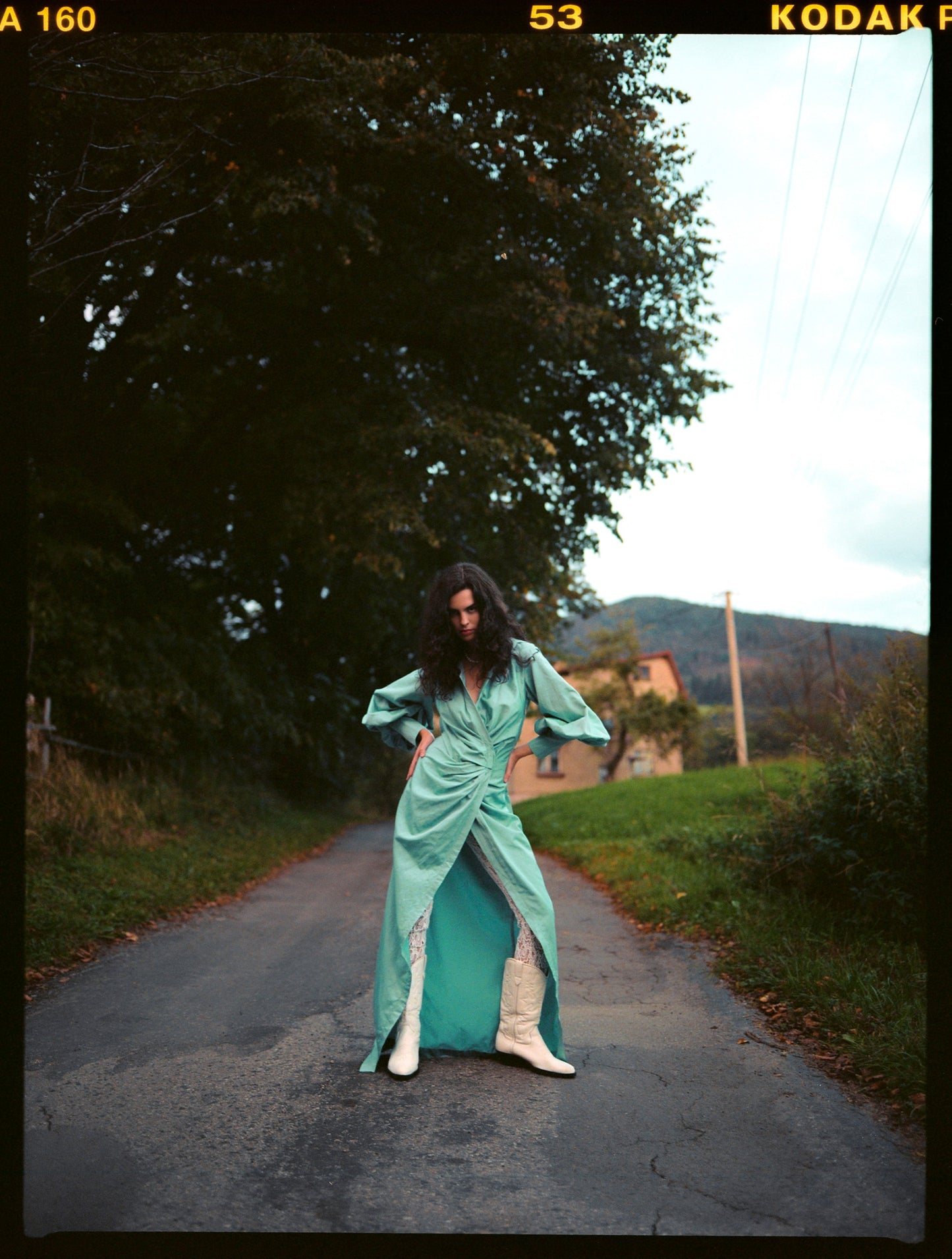 Blue dynasty inspired dress